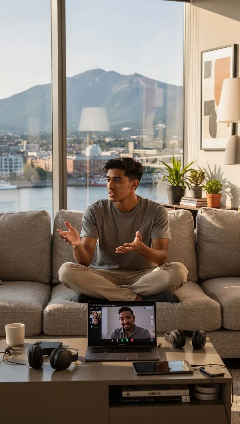 Remote workers in urban settings embracing digital lifestyles.