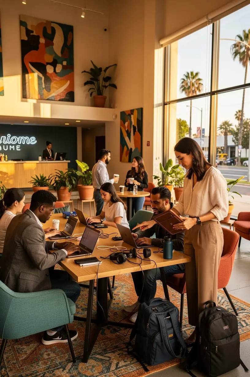 Modern office environment